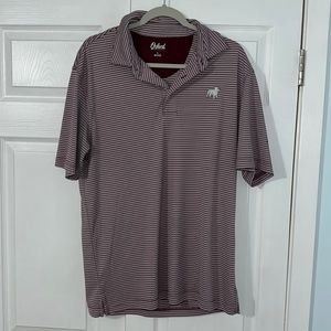 Men’s L Oxford polo, Mississippi State logo